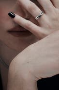 Disturbia Rosethorn Thin Sterling Silver Ring