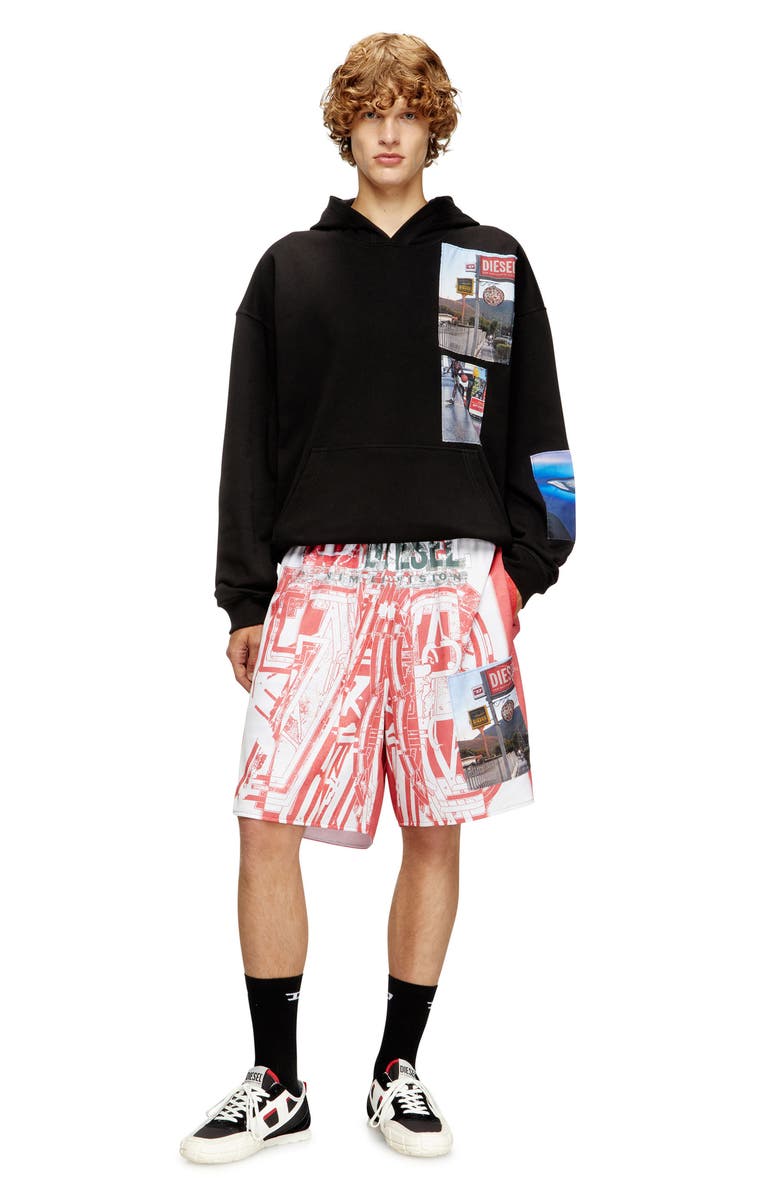 DIESEL<sup>®</sup> S-Boxt Graphic Hoodie, Alternate, color, Deep/ Black