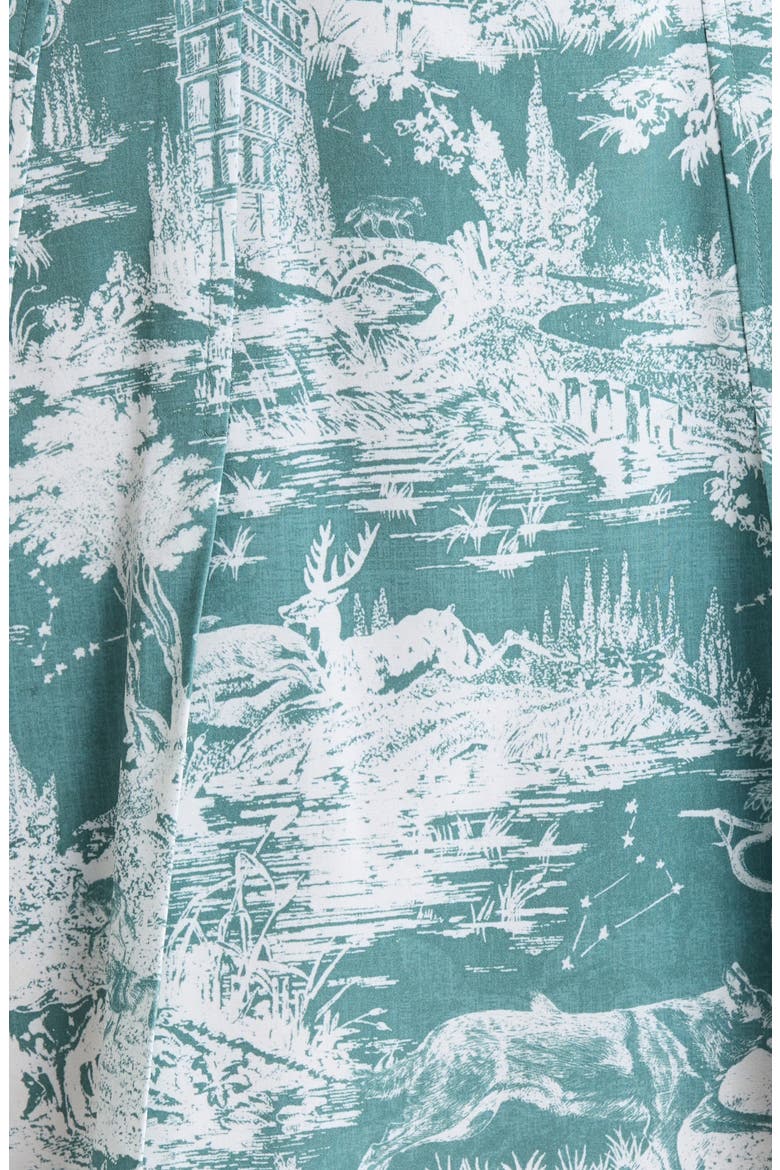 Huntress Toile Miniskirt, Alternate, color, MARSH