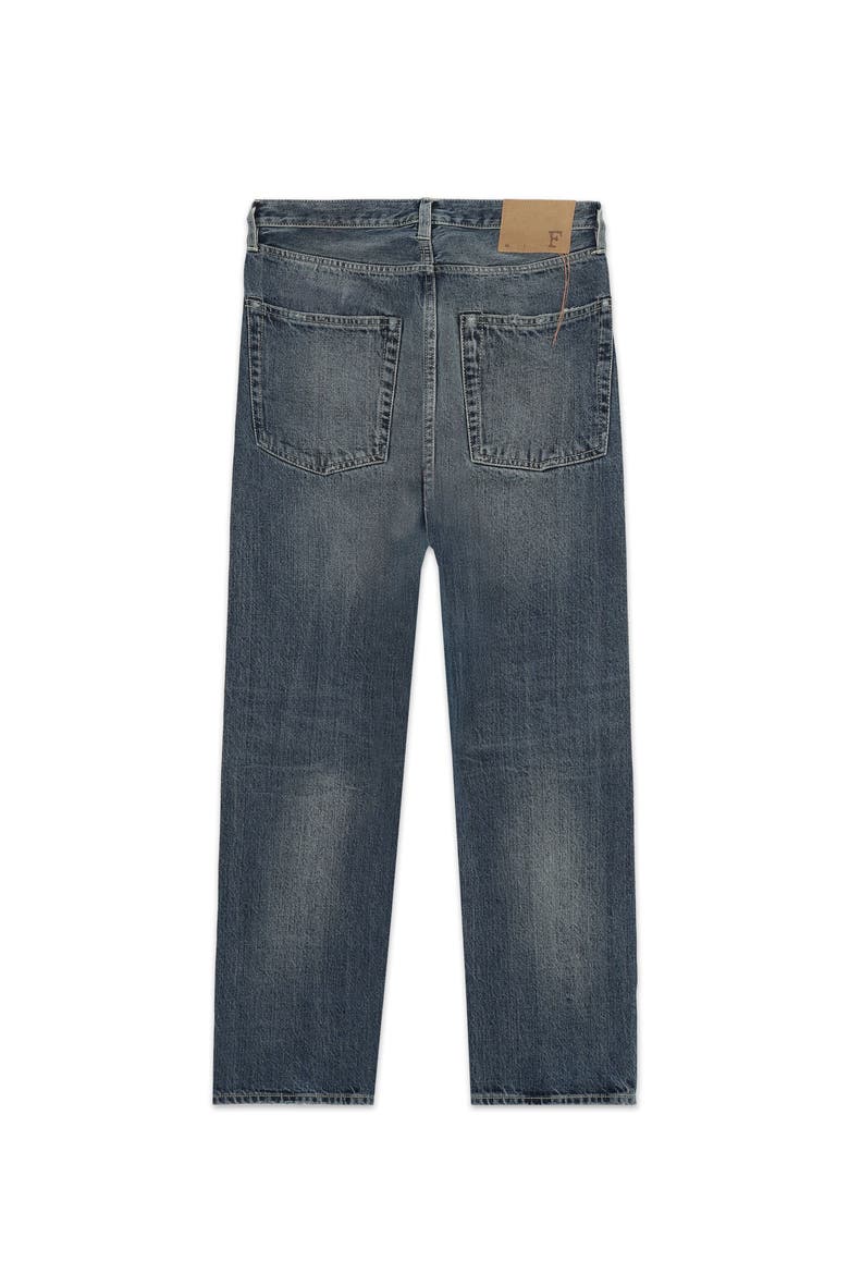 Unclejohn Japan Selvedge 5-Pocket High-Waist Pants Twisted Denim Pants, Alternate, color, Light Custom Wash