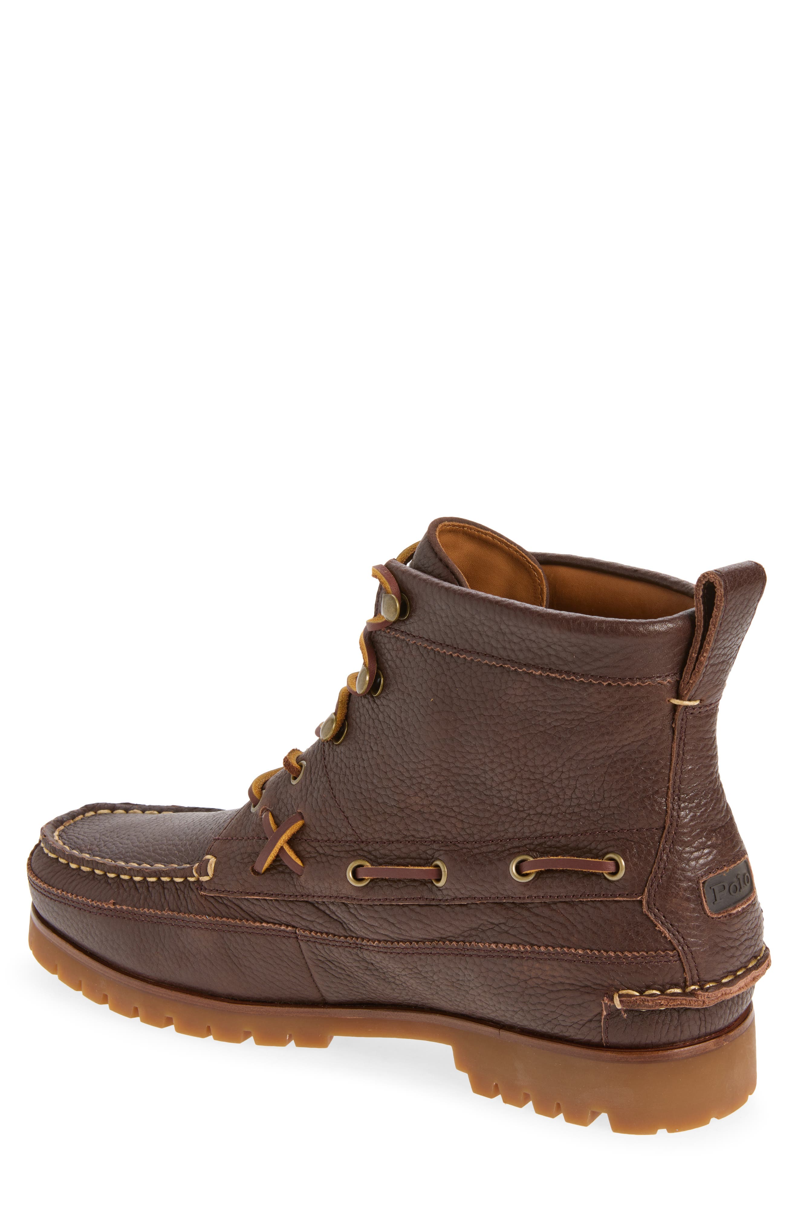 Ranger Leather Boot, Alternate, color, DARK BROWN