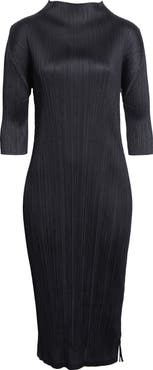 Pleats Please Issey Miyake Monthly Colors September Pleated Midi Dress
