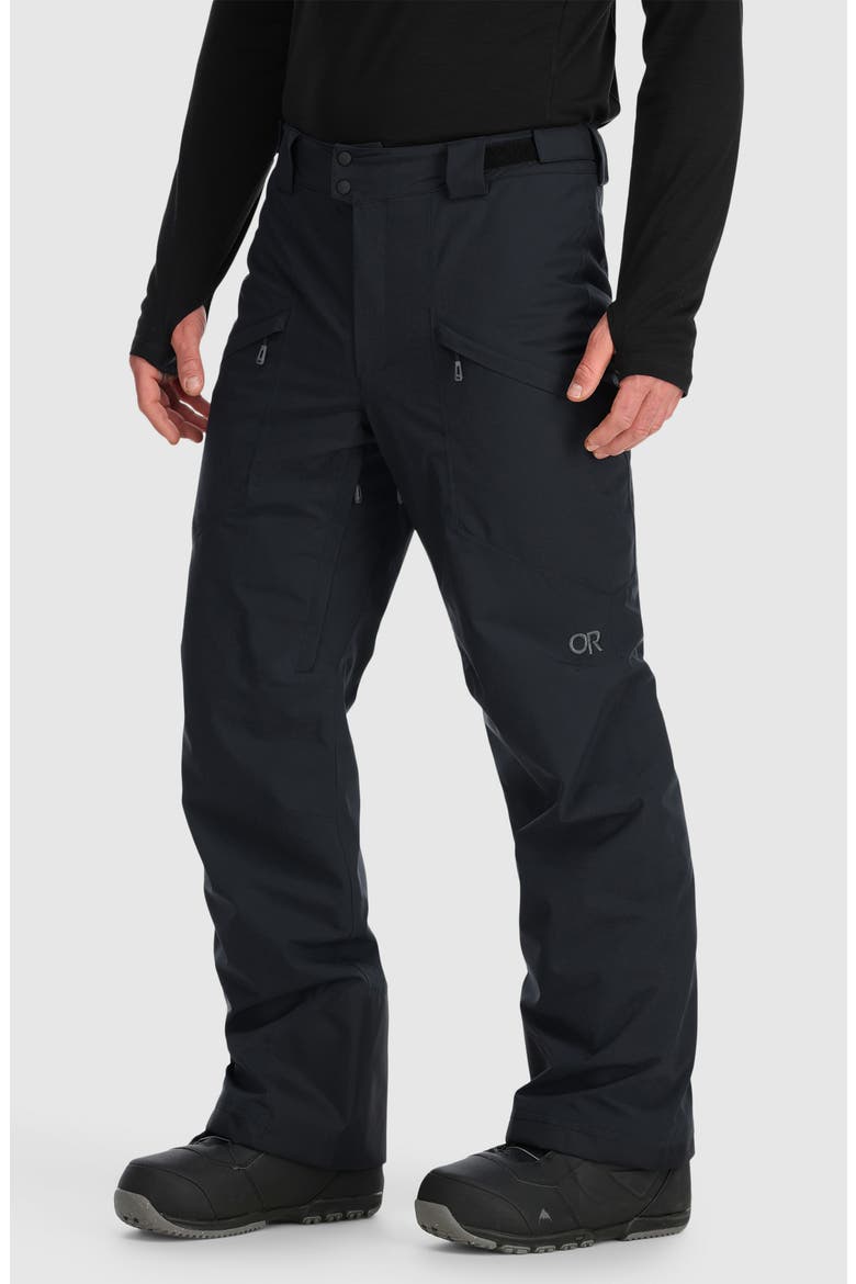 Snowcrew Waterproof & Windproof Insulated Snow Pants, Alternate, color, BLACK