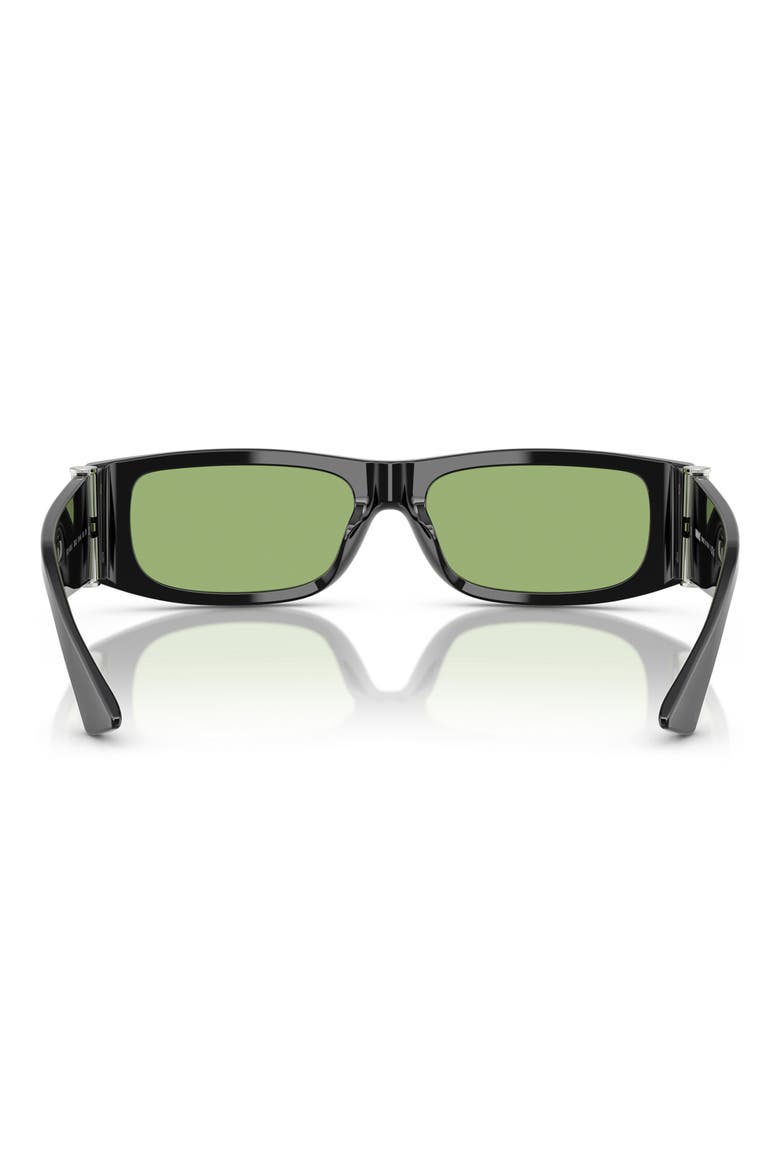 55mm Rectangular Sunglasses, Alternate, color, BLACK