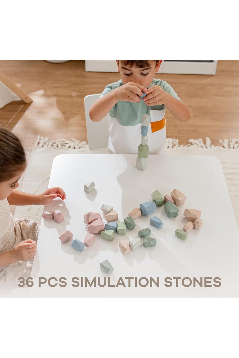 Stacking Blocks for Toddlers, Alternate, color, Neutral Pack