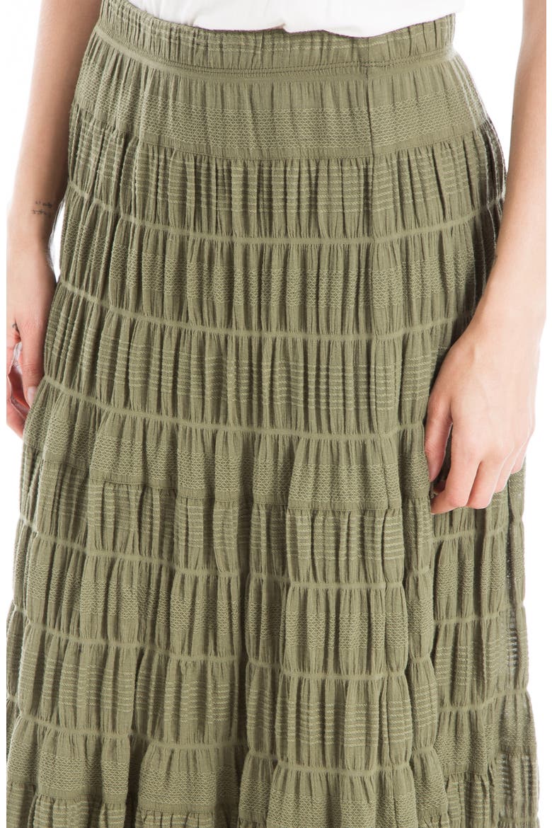 Textured Midi Skirt, Alternate, color, ARMY-ARMY