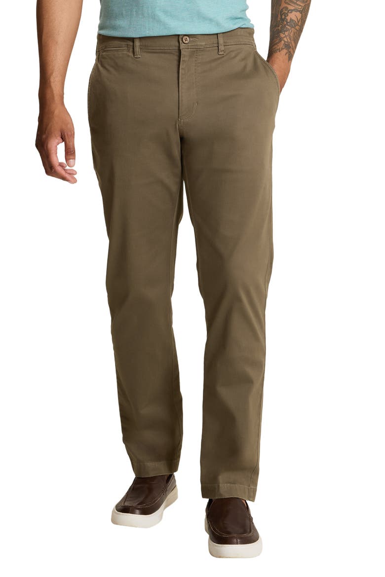 Boracay® Island Flat Front Stretch Chinos, Main, color, CLOVE