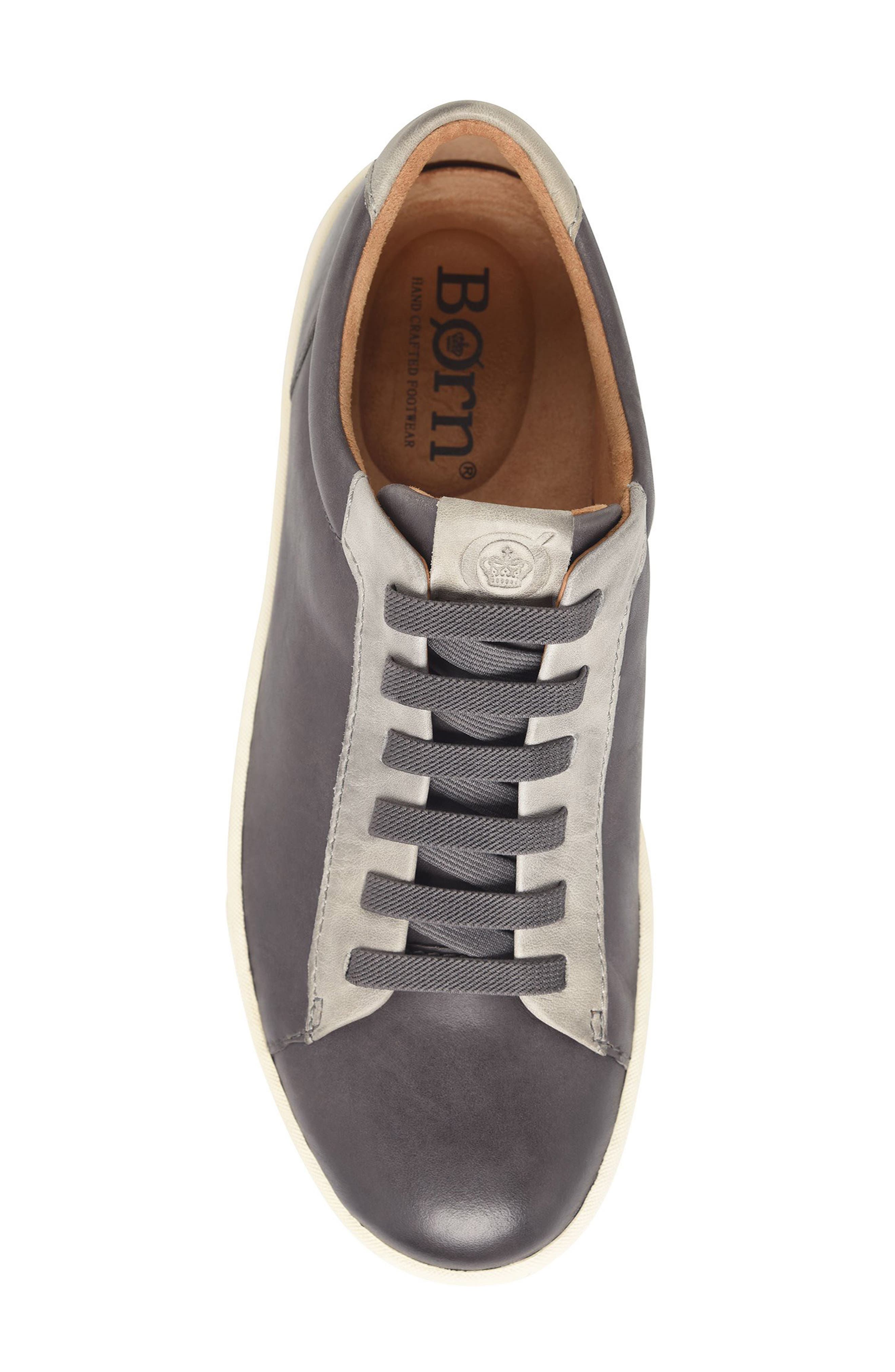 Børn Allegheny Sneaker, Alternate, color, Grey/ Light Grey Leather