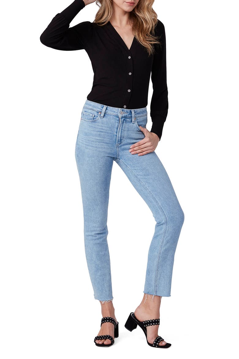 Cindy Raw Hem Ankle Straight Leg Jeans, Alternate, color, PARK AVE