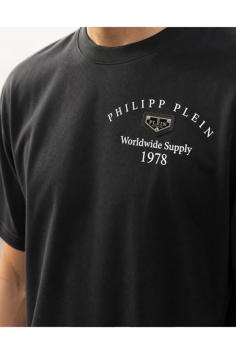 T-Shirt Round Neck Ss Men, Alternate, color, black