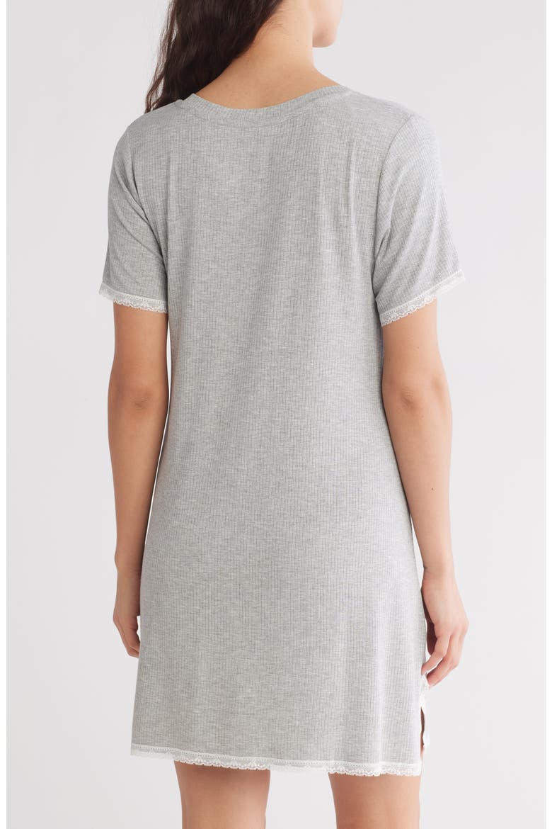 Revival Rib Sleep Shirt, Alternate, color, HEATHER GREY
