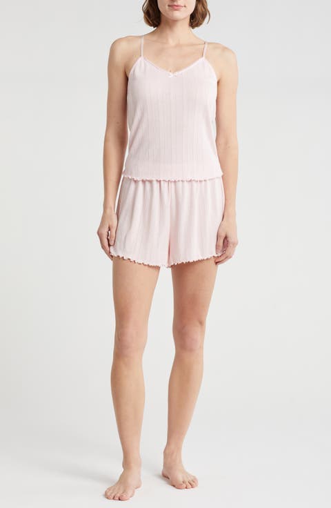 Pretty Pointelle Shortie Pajamas