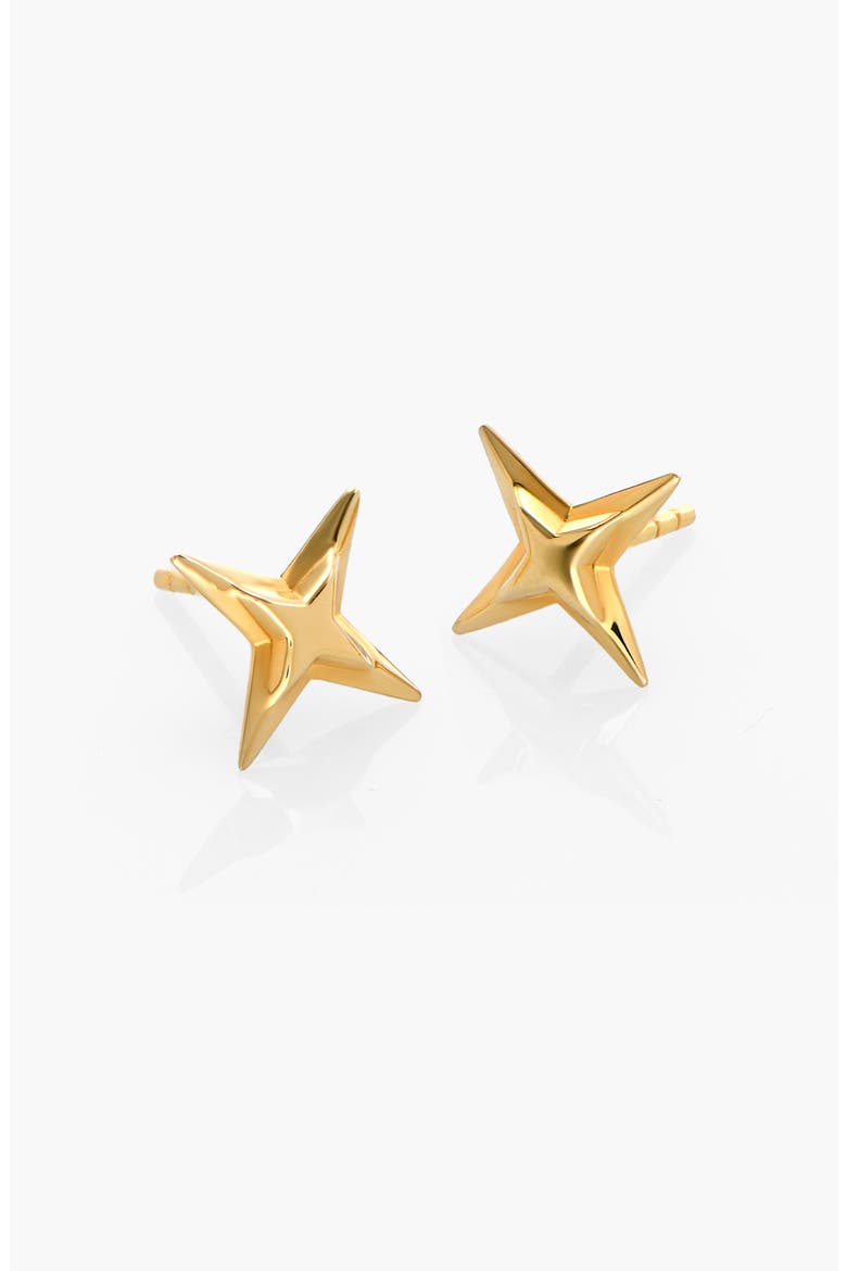 Northern Star Stud Earrings, Main, color, Gold Vermeil