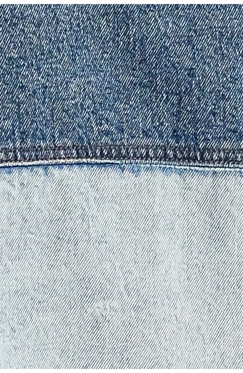 FREEMARKET Two-Tone Longline Denim Jacket, Alternate, color, Indigo