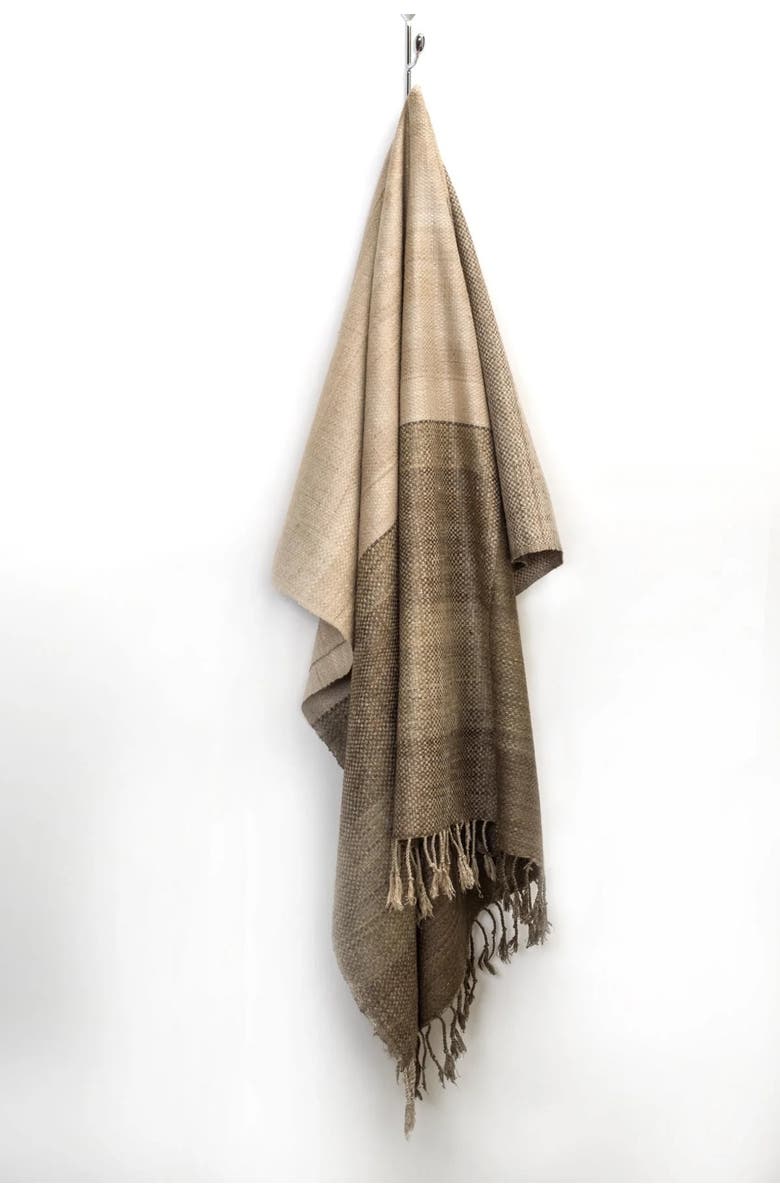 Sustainable Threads Block Handwoven Silk Throw, Alternate, color, Harda