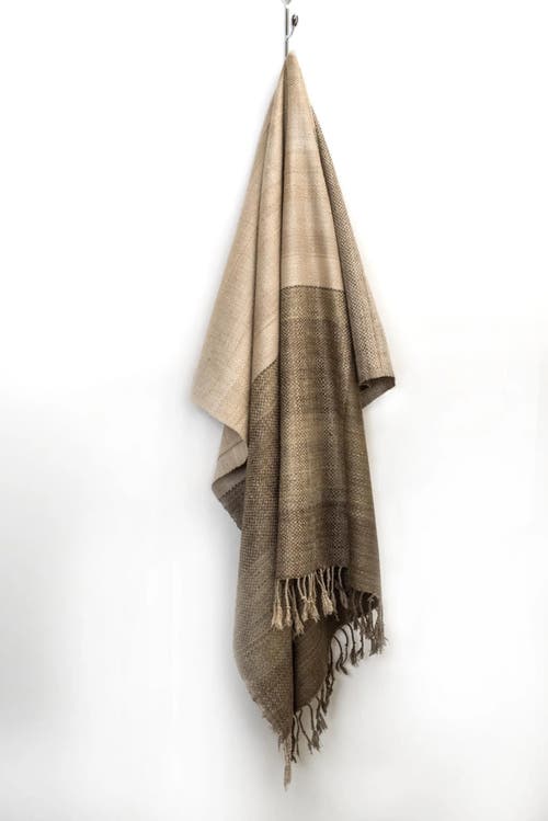 Sustainable Threads Block Handwoven Silk Throw