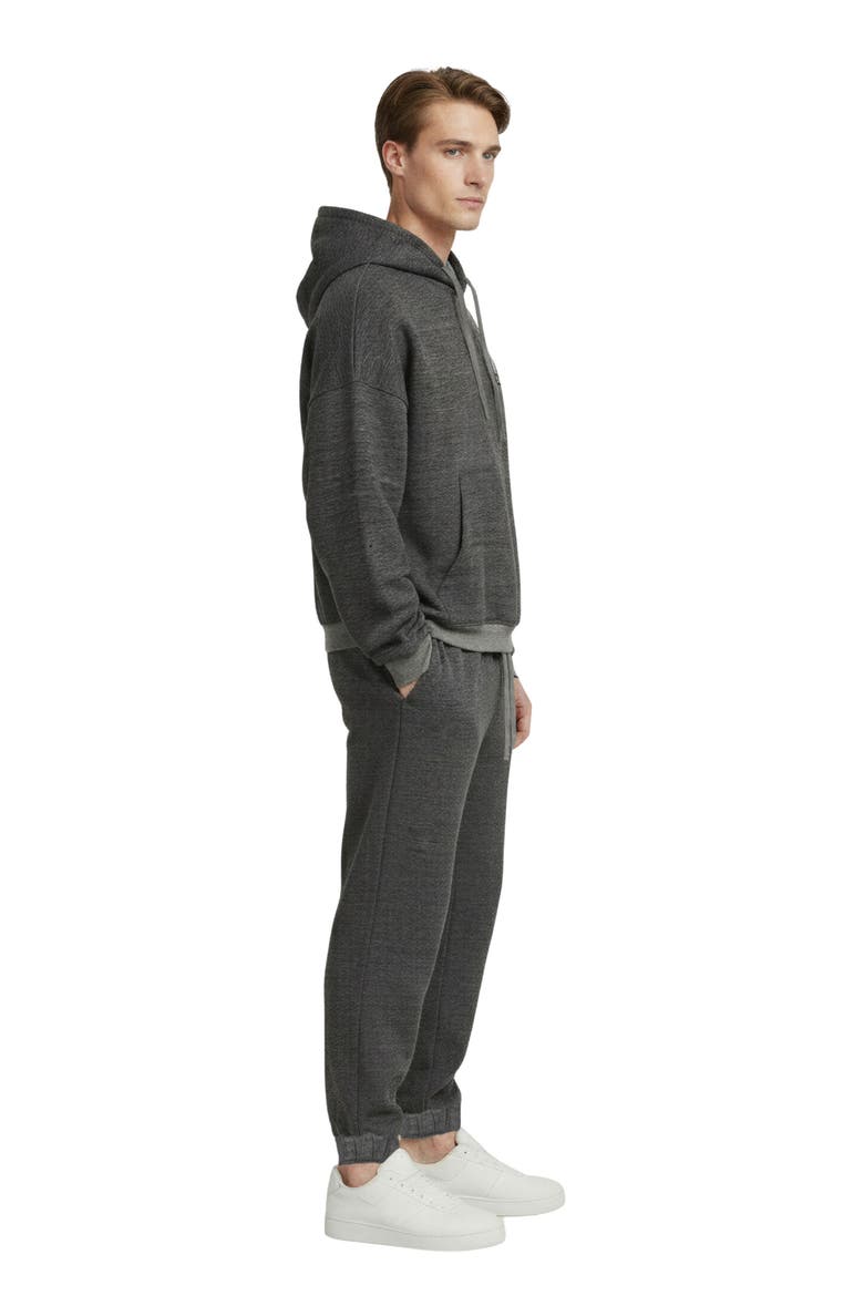Skinny Textured Cotton Interlock Sweatpants, Alternate, color, GREY
