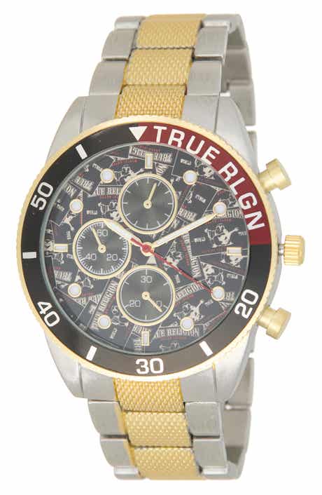 True Religion Buddha Chronograph Bracelet Watch, 44mm