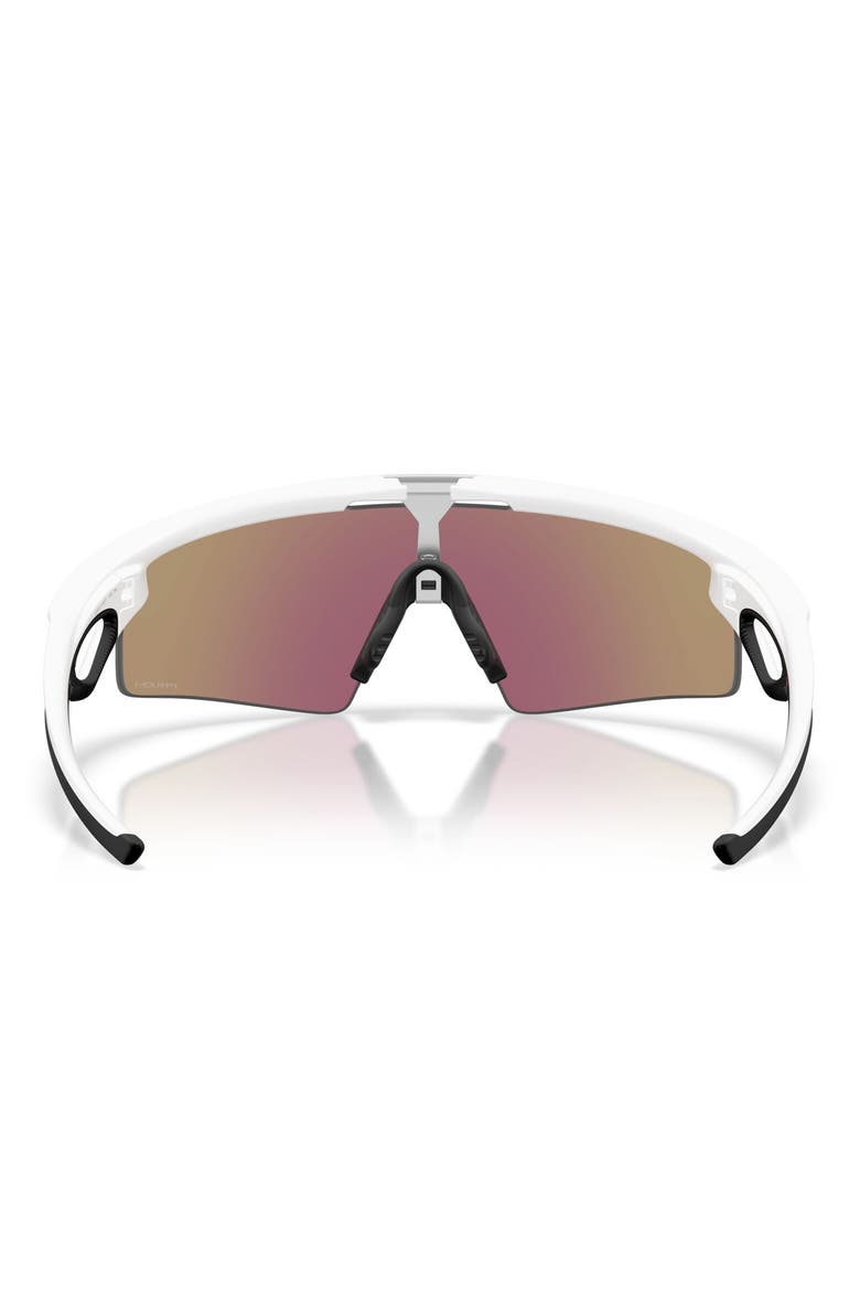 Sphaera Strike Rectangular Shield Sunglasses, Alternate, color, MATTE WHITE / PRIZM SAPPHIRE