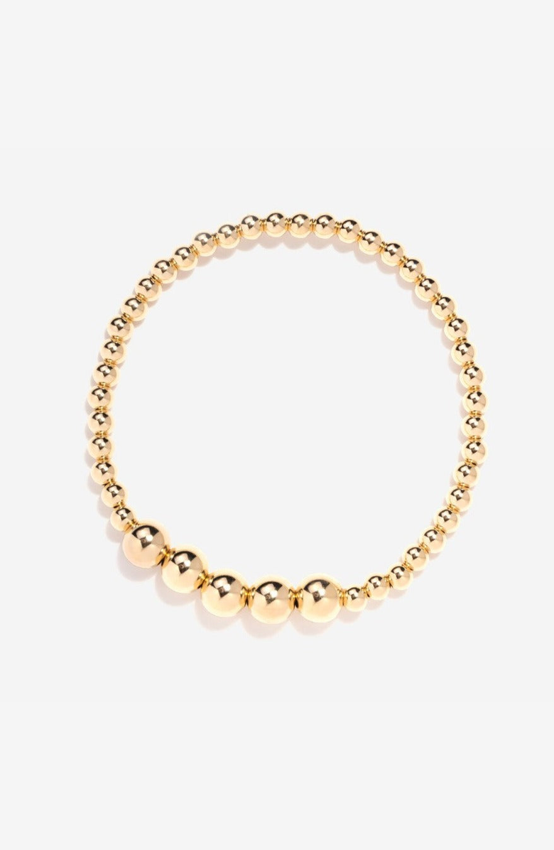 Little Sky Stone Eva Gold Bead Bracelet, Main, color, 6.5 Inch