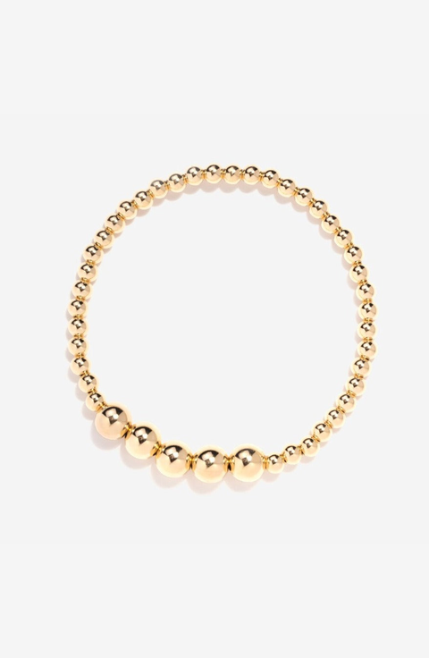 Eva Gold Bead Bracelet
