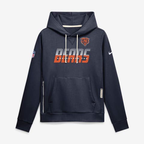 Women's Nike Navy Chicago Bears Sideline Standard Issue Dri-FIT Hoodie