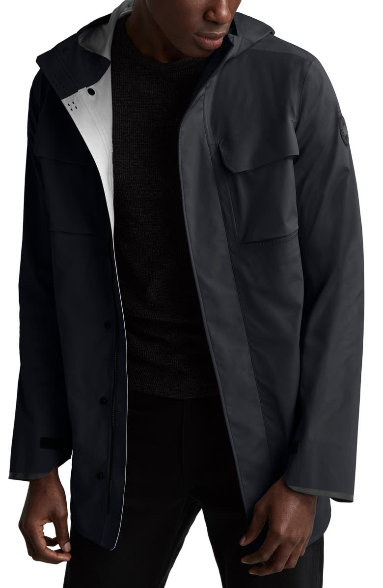 Canada Goose Black Label Wascana Hooded Rain Jacket, Main, color, 
