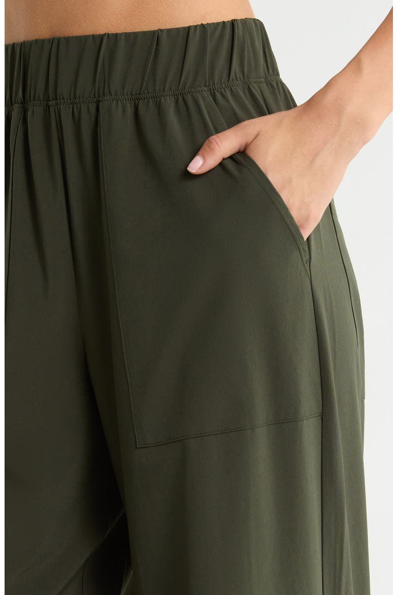Wide Leg Utility Pants, Alternate, color, OLIVE INK