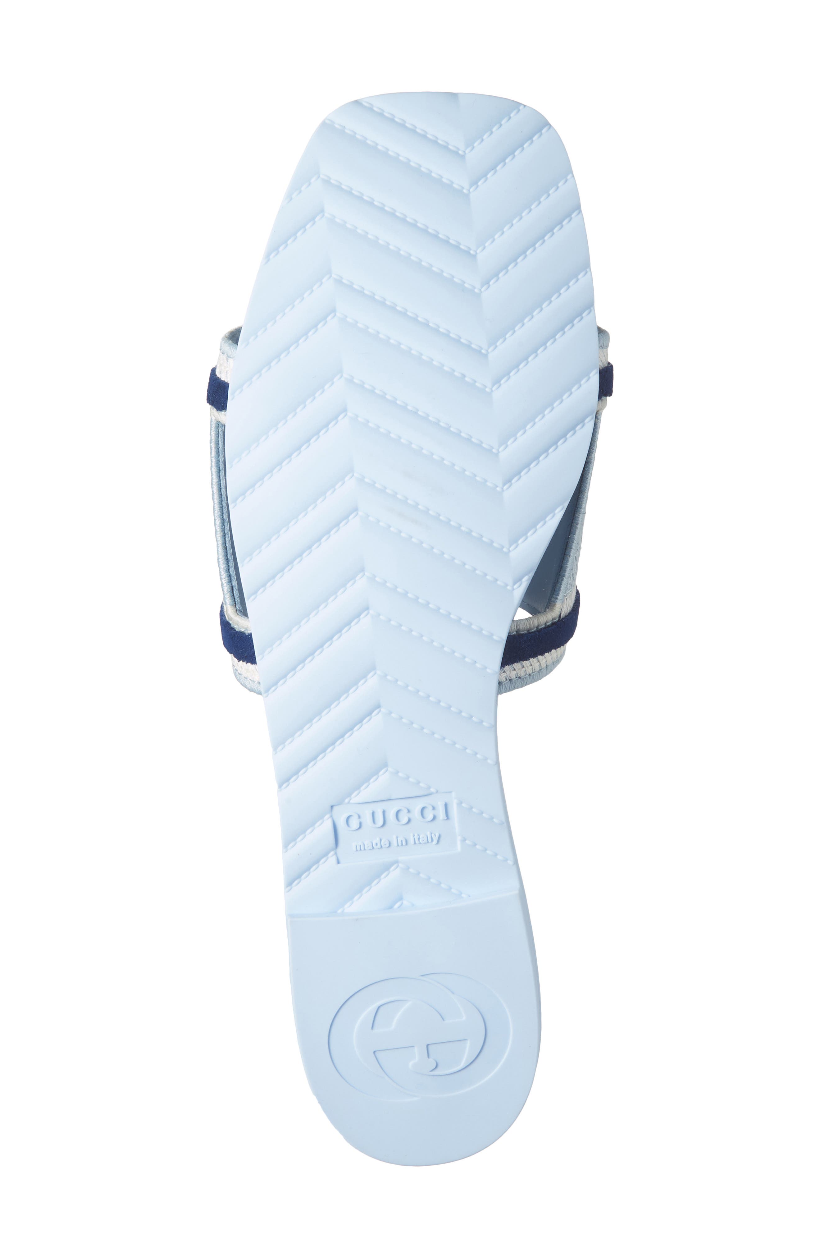 Gucci Luna Slide Sandal, Alternate, color, Blue