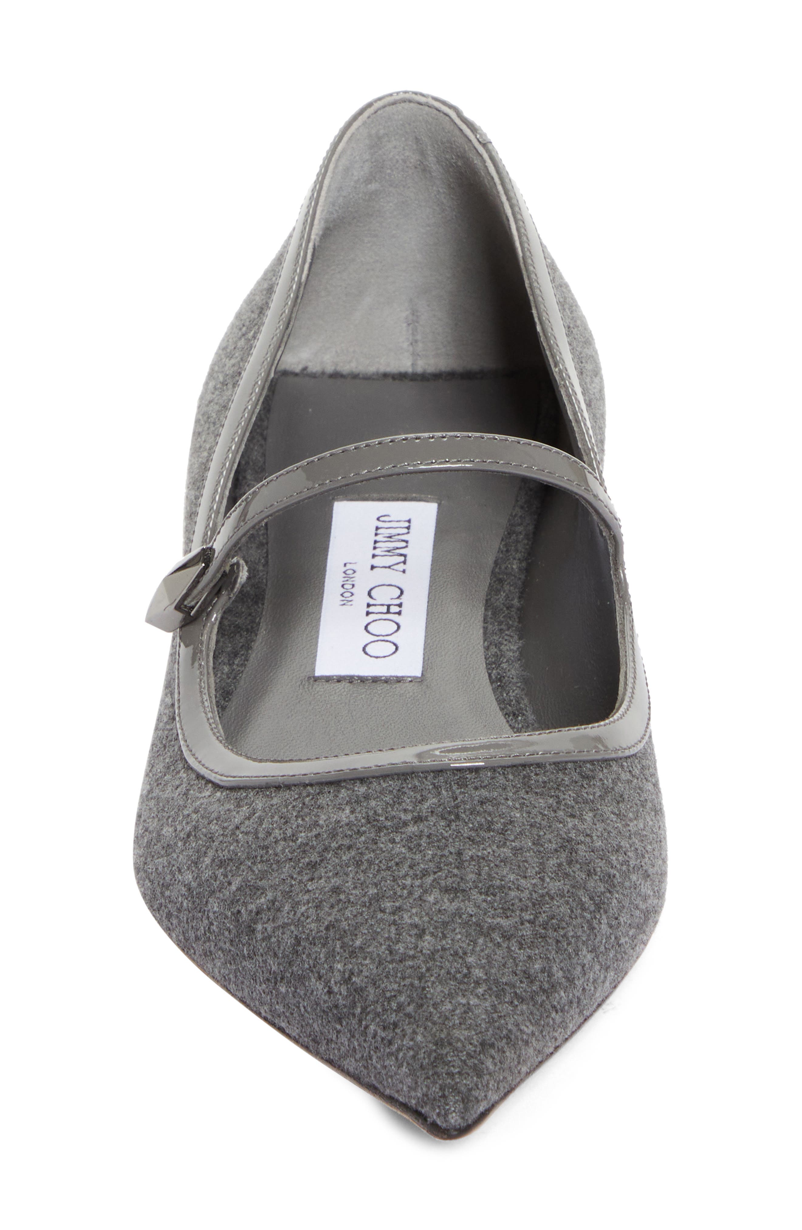 Jimmy Choo Carolyn Pointed Toe Mary Jane Flat, Alternate, color, 