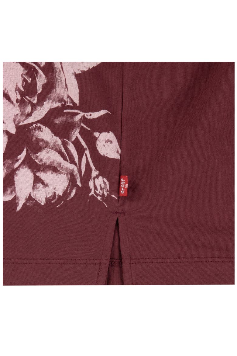 Kids' Print Oversize Tee, Alternate, color, CHOCOLATE TRUFFLE