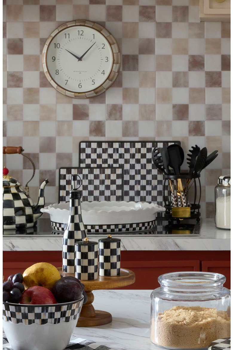 Courtly Check Set of 2 Glass Cutting Boards, Alternate, color, COURTLY
