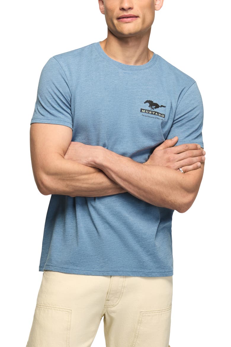 Mustang Graphic Tee, Main, color, COPEN BLUE