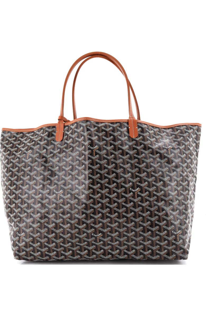 Pre-Owned Goyard Saint Louis Tote Coated Canvas GM, Alternate, color, Brown