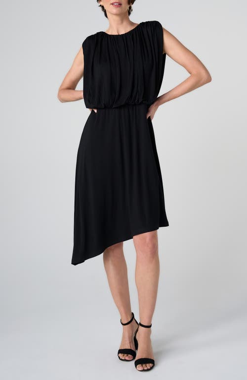 Liverpool Los Angeles Asymmetrical Hem Sleeveless Knit Dress in Black at Nordstrom, Size X-Large