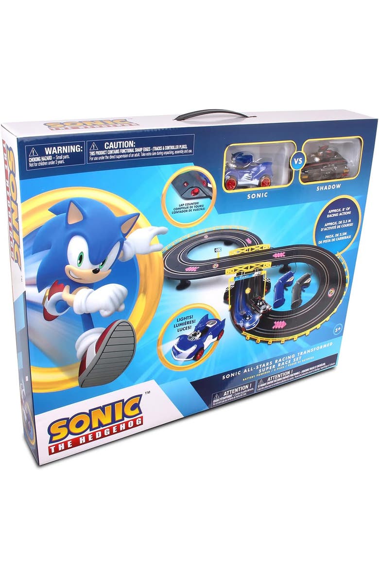 Sonic & Shadow RC Slot Car Race Set, Ages 5+, Alternate, color, Multicolored