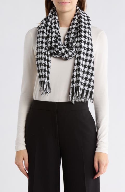 Houndstooth Woven Scarf