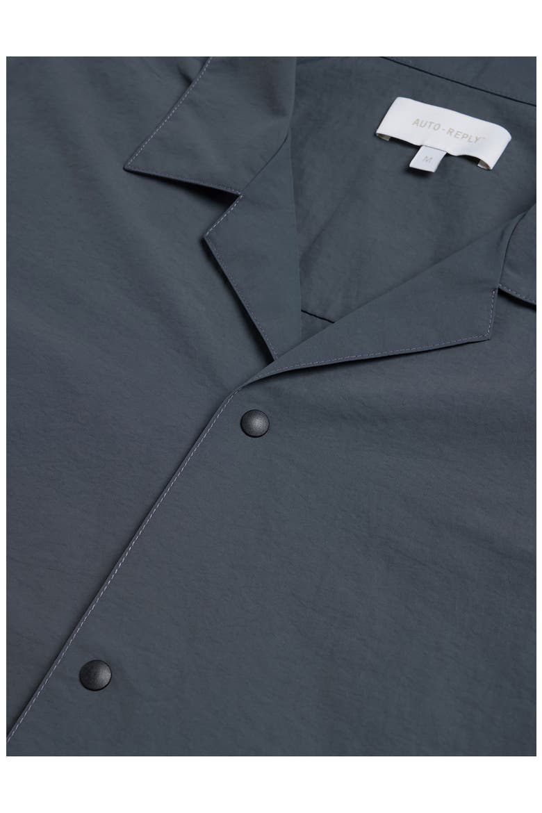 Alex Nylon Camp Shirt, Alternate, color, GRANITE