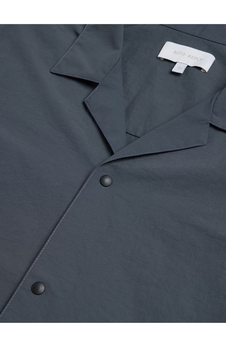 AUTO-REPLY<sup>™</sup> Alex Nylon Camp Shirt, Alternate, color, Granite