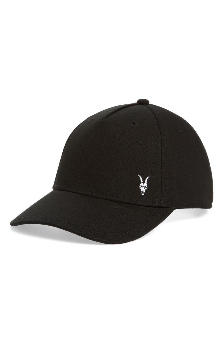 AllSaints Ramskull Baseball Cap, Main, color, 