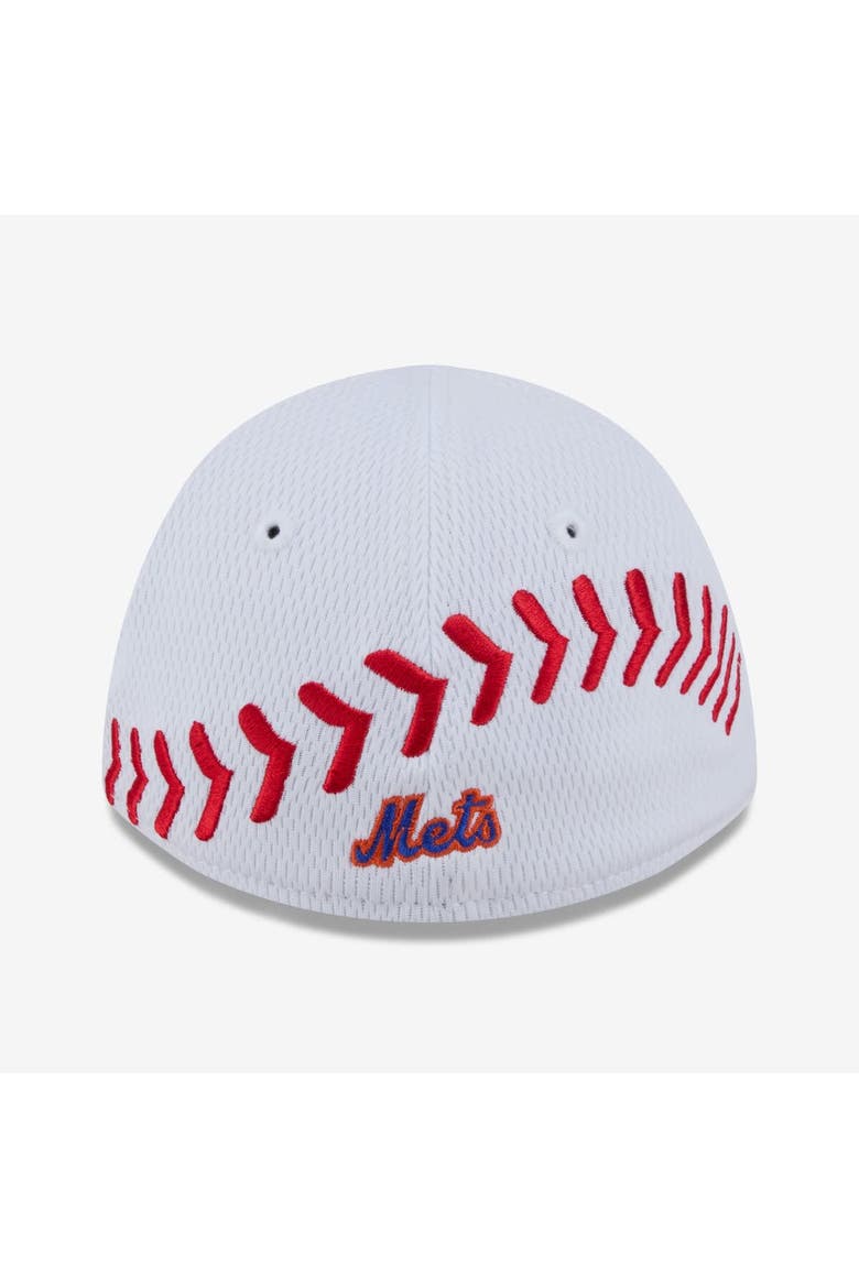 Toddler New Era  White New York Mets Baseball 39THIRTY M-Crown Adjustable Hat, Alternate, color, White