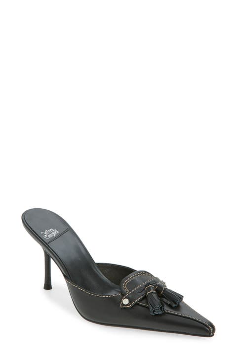 Claypool Pointed Toe Tassel Loafer Mule (Women)