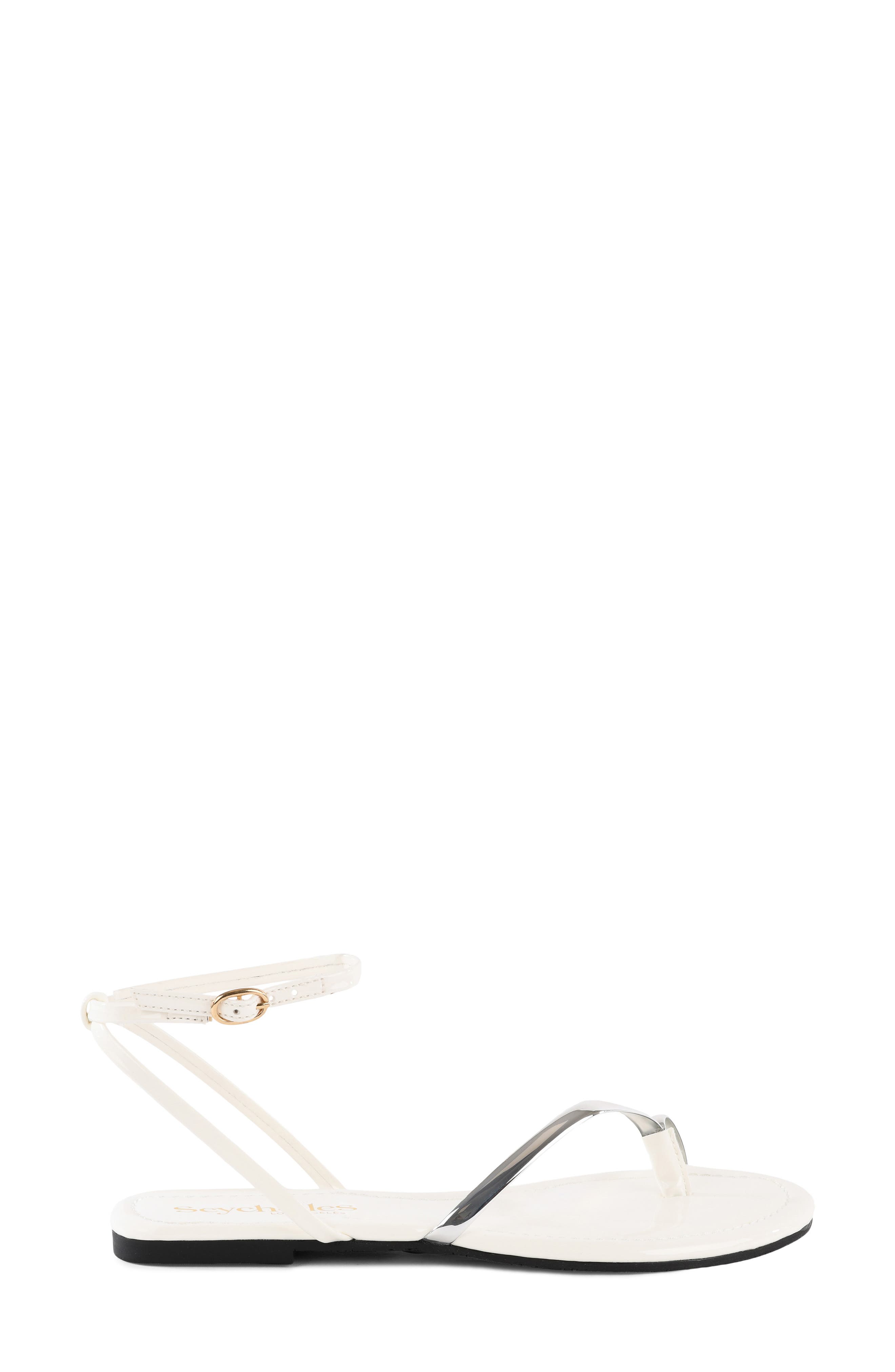 A Little Extra Ankle Strap Sandal, Alternate, color, WHITE
