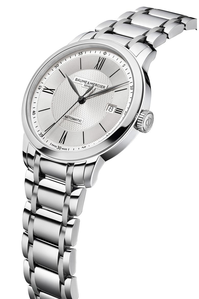 Classima Bracelet Watch, 40mm, Alternate, color, SILVER
