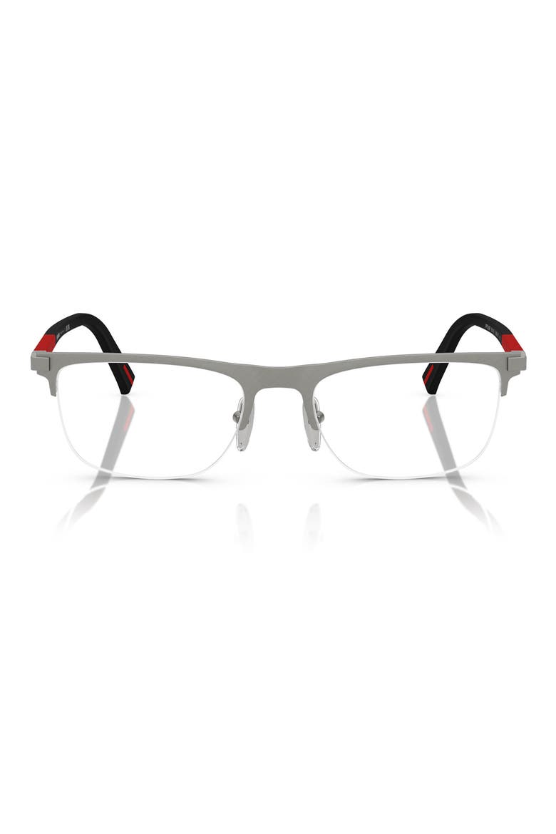 55mm Pillow Optical Glasses, Main, color, MATTE GREY