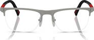 Prada Linea Rossa 53mm Semi Rimless Pillow Optical Glasses
