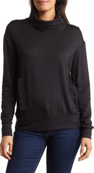 GO COUTURE Turtleneck Banded Sweater