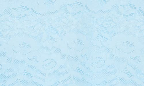 Afrm Los Angeles Sunny Lace Long Sleeve Top In Blue Bird