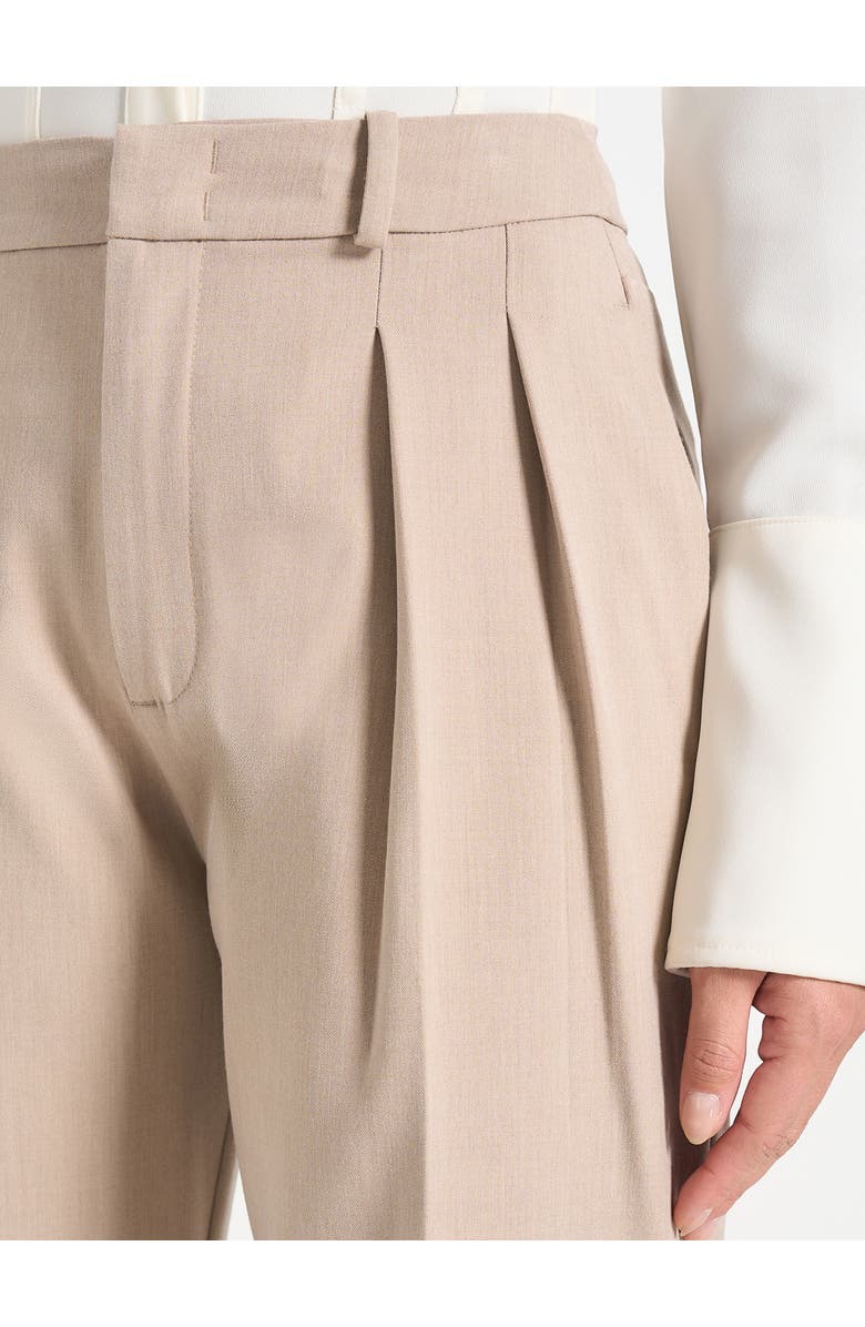 Manière De Voir Julie Tailored Twin Pleat Trousers, Alternate, color, Taupe