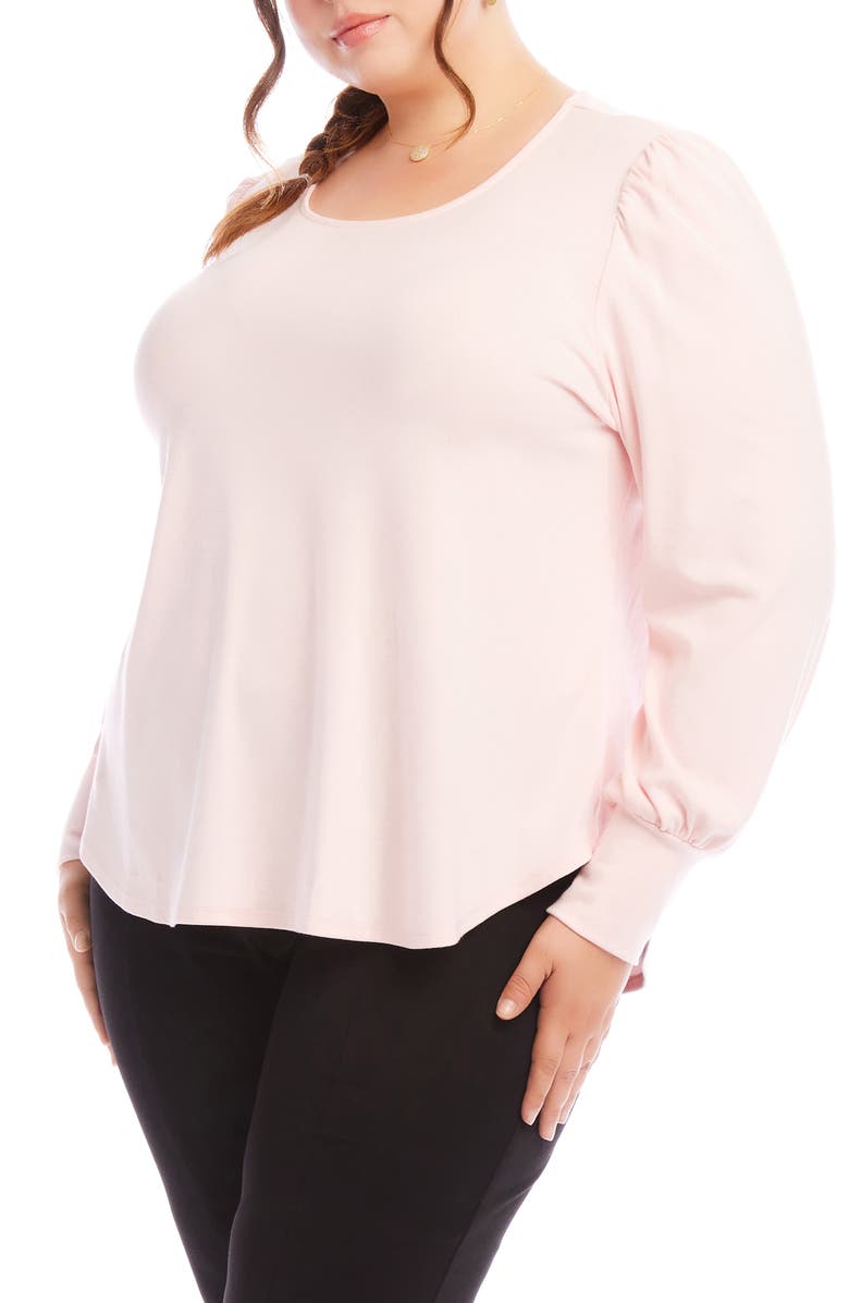 Karen Kane Puff Sleeve Top, Alternate, color, Pink